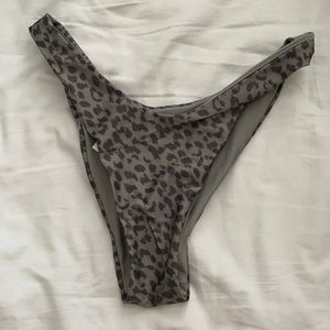 Aerie High Cut leopard Bikini Bottoms